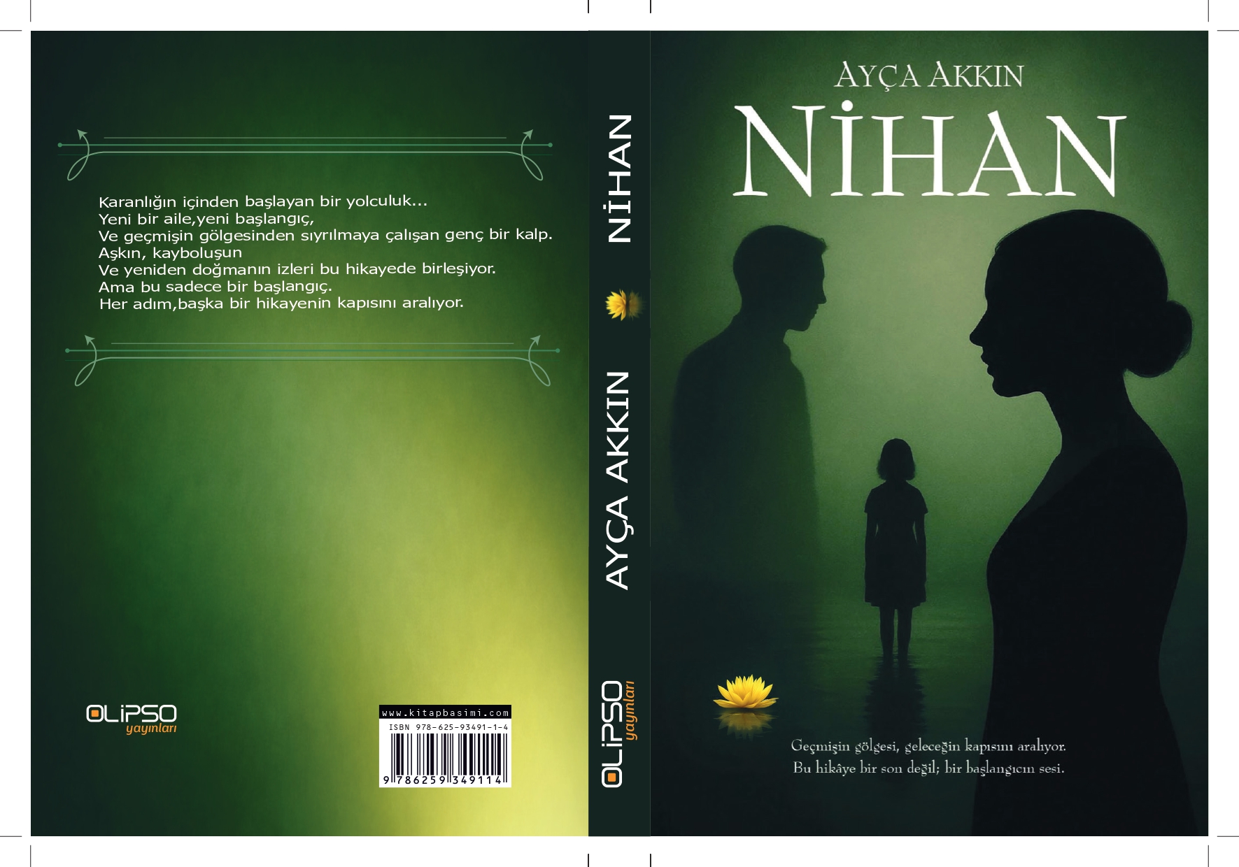 Ayça Akın kitap kapağı tasarımı ve mizanpaj çalışması