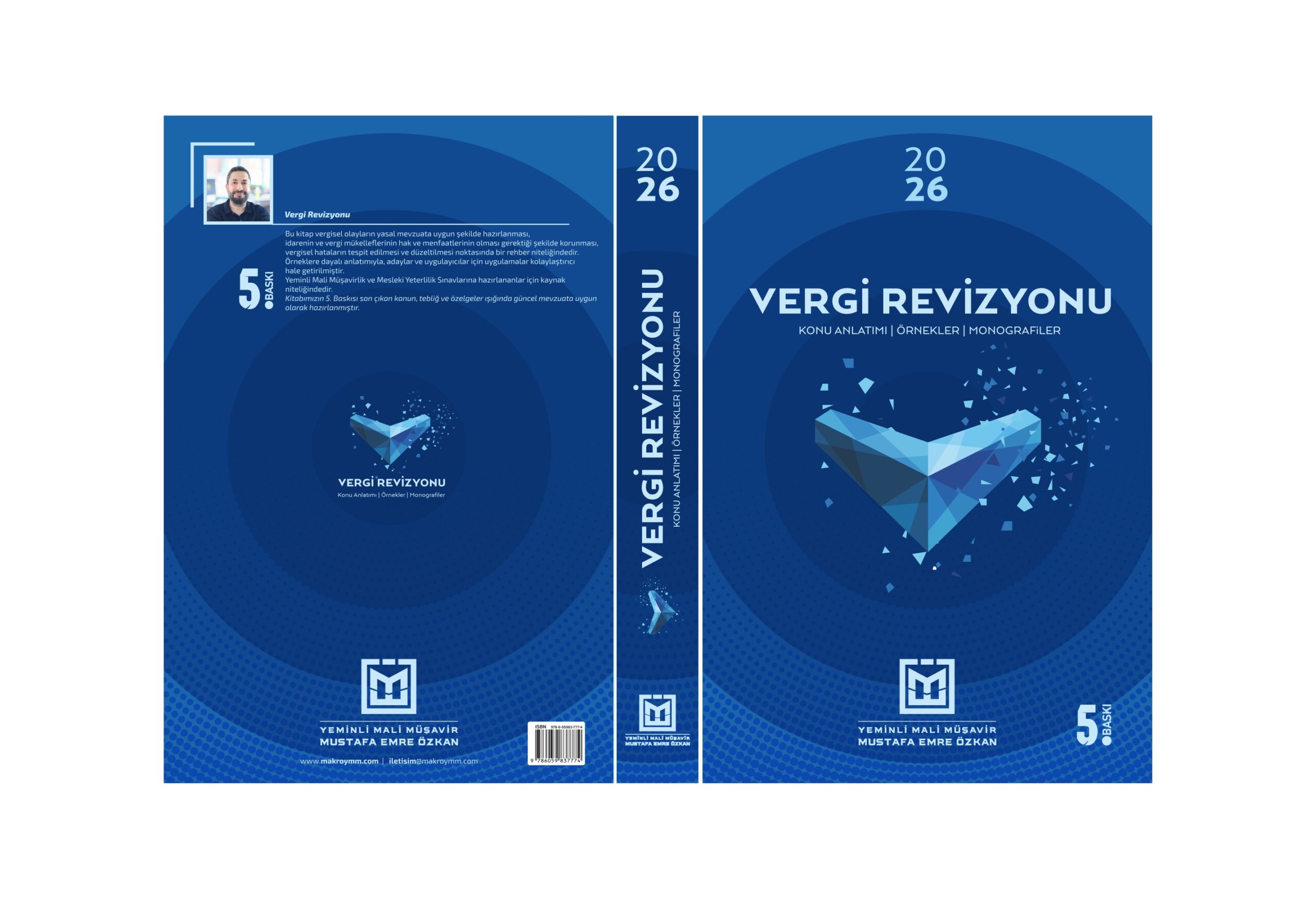Teknik kitap basımı örneği: “Vergi Revizyonu 2026” kapak tasarımı ve baskı çalışması (5. baskı).