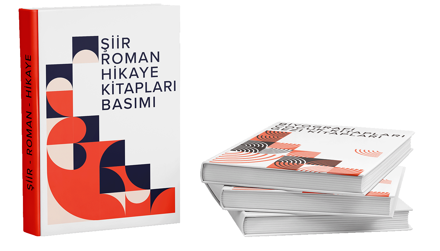 Kitap basımı için örnek basılı kitap görseli