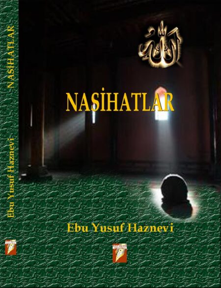 Ebu Yusuf Haznevi - Nasihatlar kitap kapağı, cami içinde ibadet eden silüet ve huzur veren ışık süzmesi temalı tasarım.